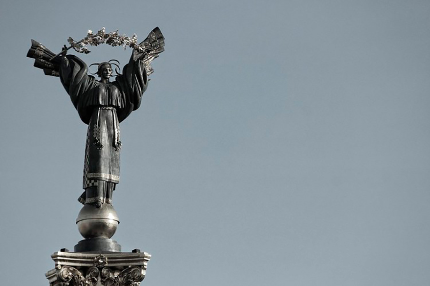Monumento a la Independencia en Kiev, Ucrania.