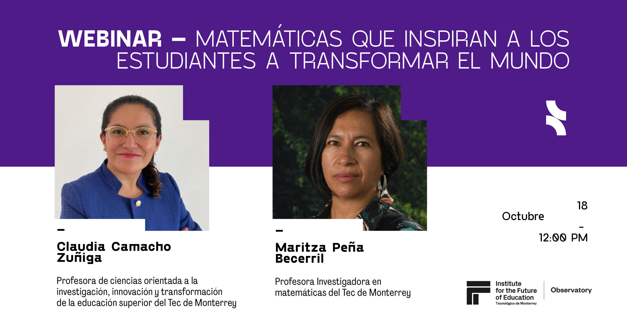 Webinar de matemáticas que inspiran