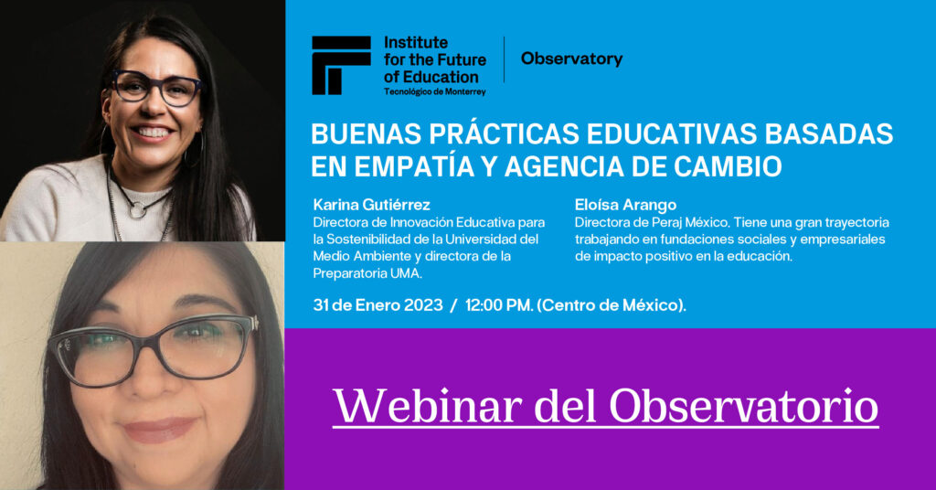 Webinar Observarorio para el Instituto del futuro de la educación del Tec de Monterrey
