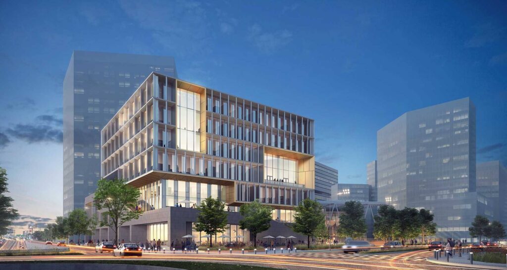 Render del edificio Expedition del Tec de Monterrey