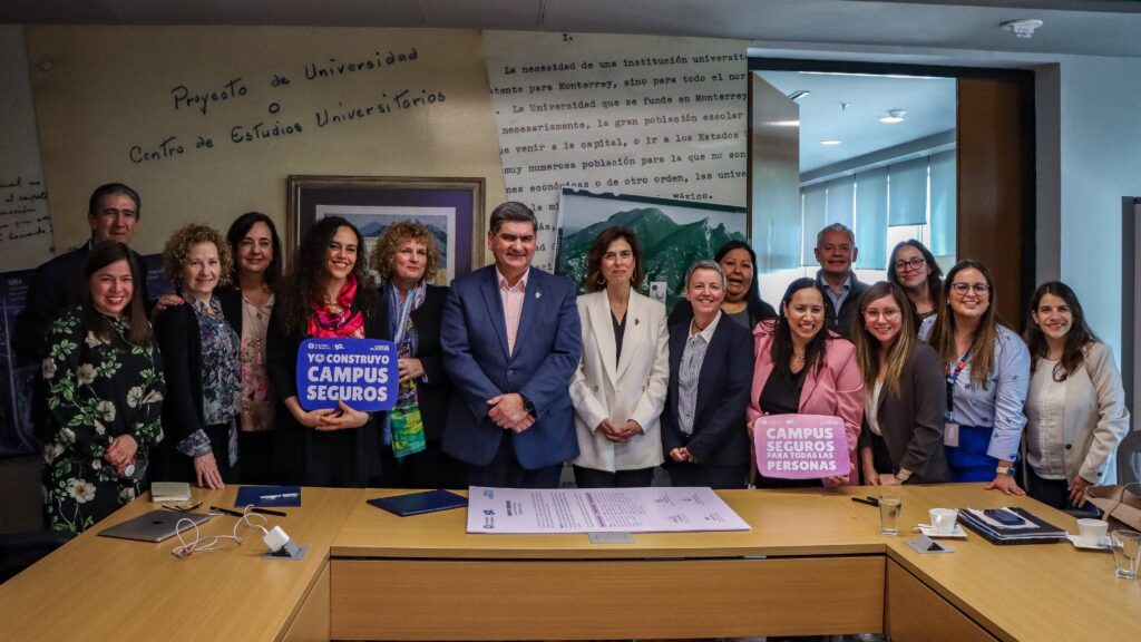 @TecdeMonterrey y @ONUMujeresMX reafirmaron una alianza que inició desde 2019, ahora para generar el proyecto “Campus Seguros para la Prevención de la Violencia de Género", por lo que se sitúa como una universidad de vanguardia al invertir en campus más seguros para las mujeres