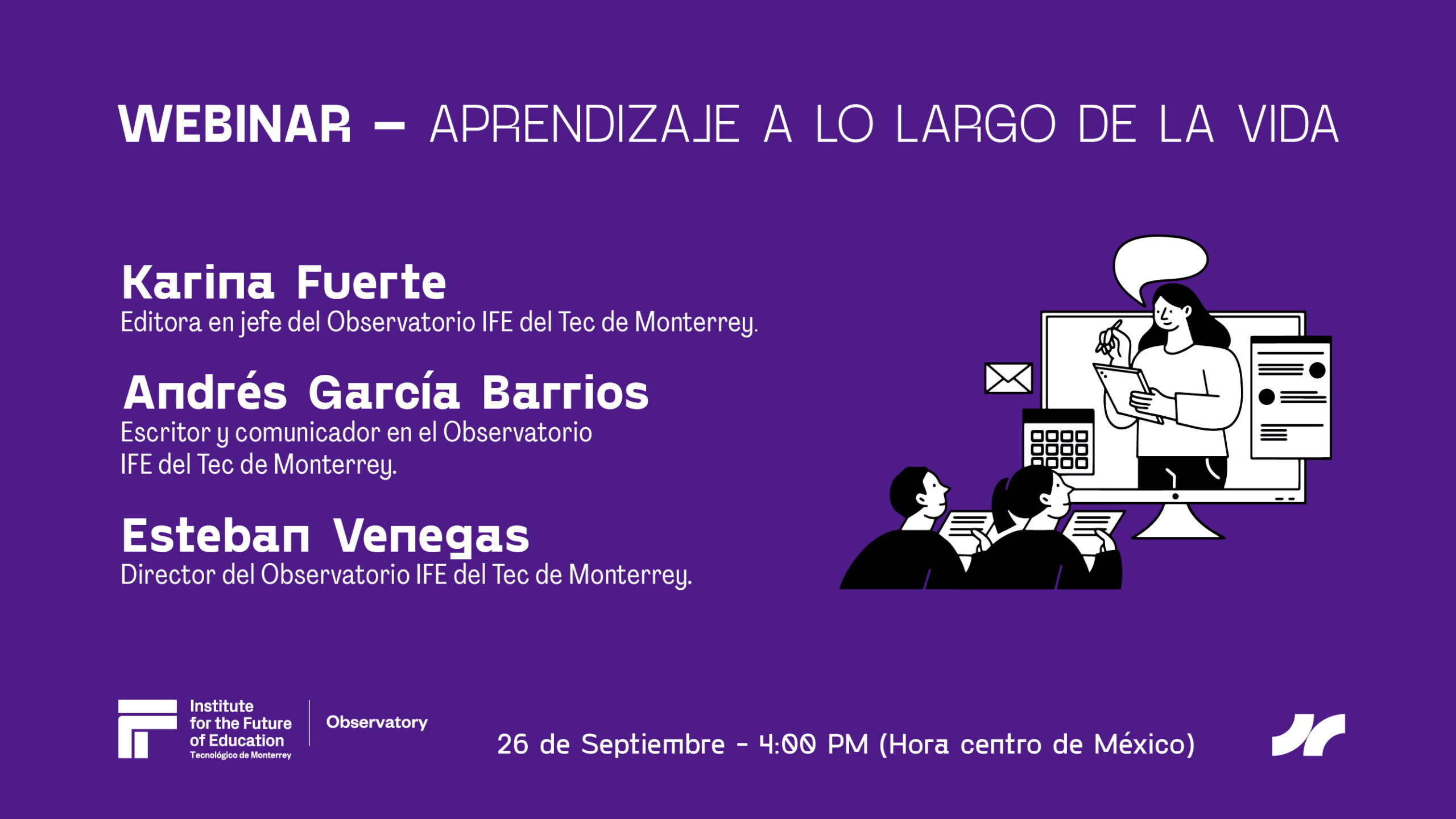 webinar sobre aprendizaje a lo largo de la vida