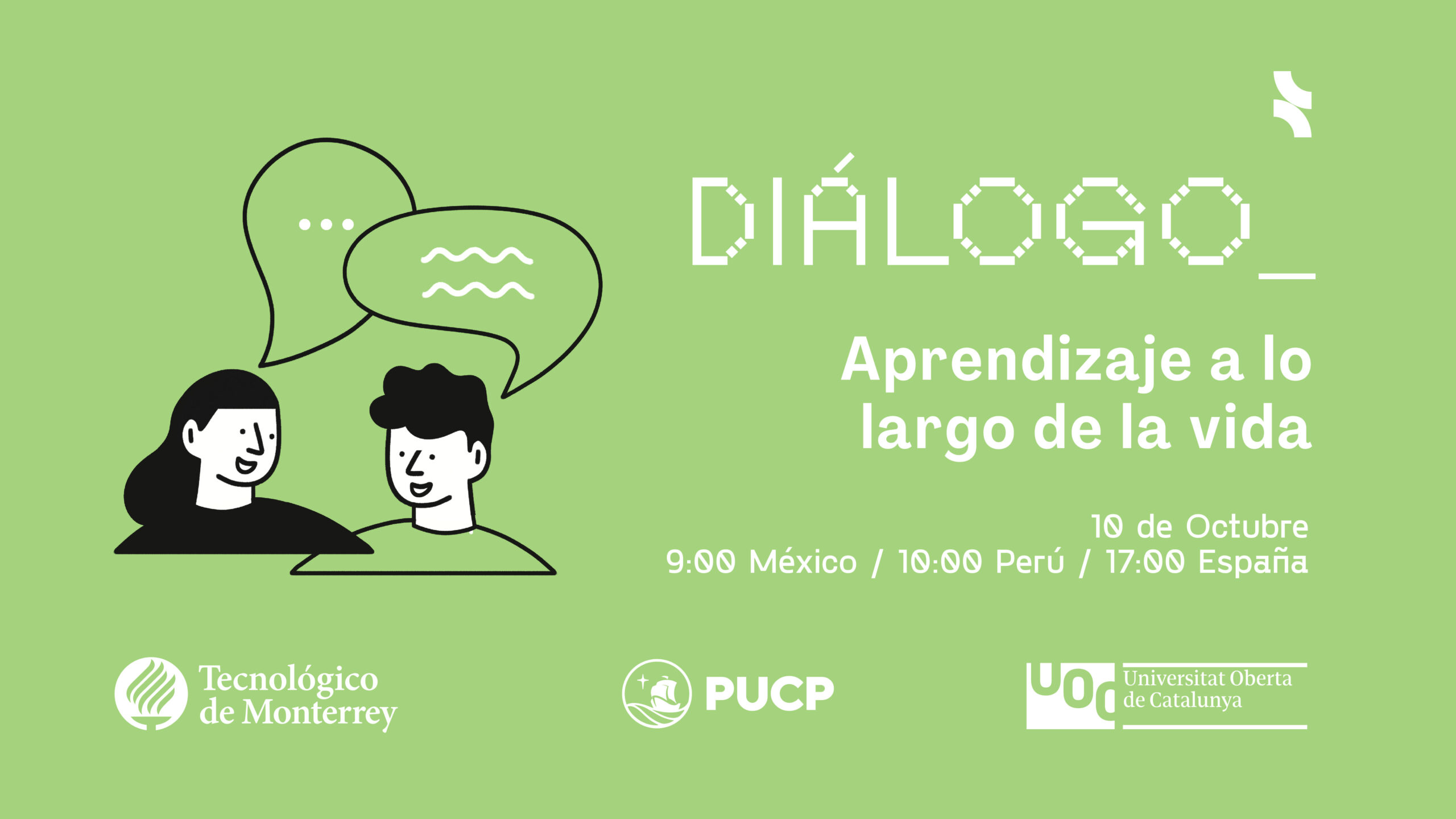 Diálogo sobre aprendizaje a lo largo de la vida. Tec, UOC y PUCP.