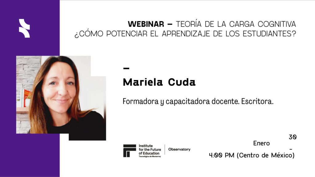 Webinar Observatorio: Teoría de la Carga Cognitiva