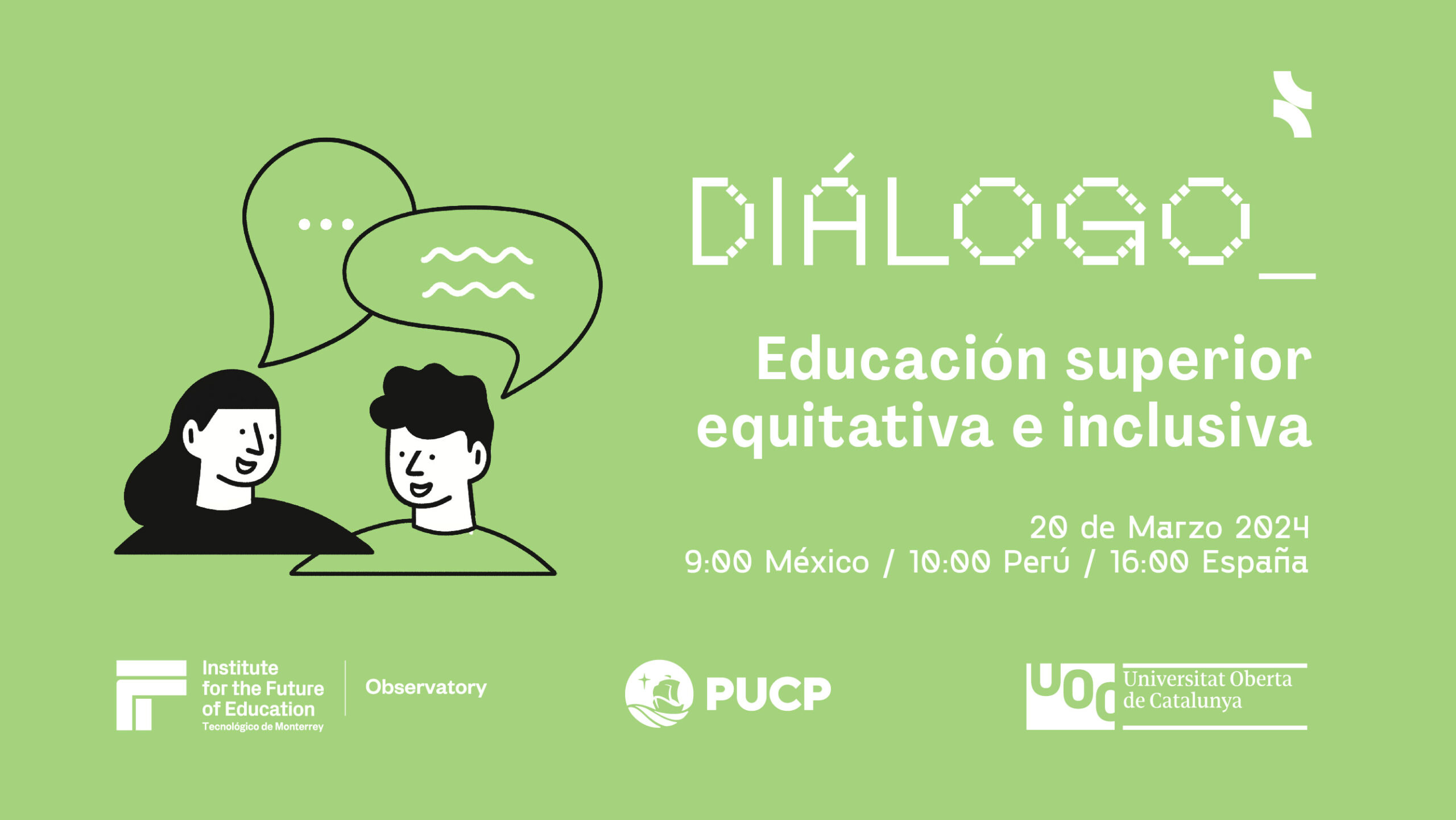 Diálogo: Educación superior equitativa e inclusiva