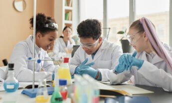 La práctica de laboratorio del pollo