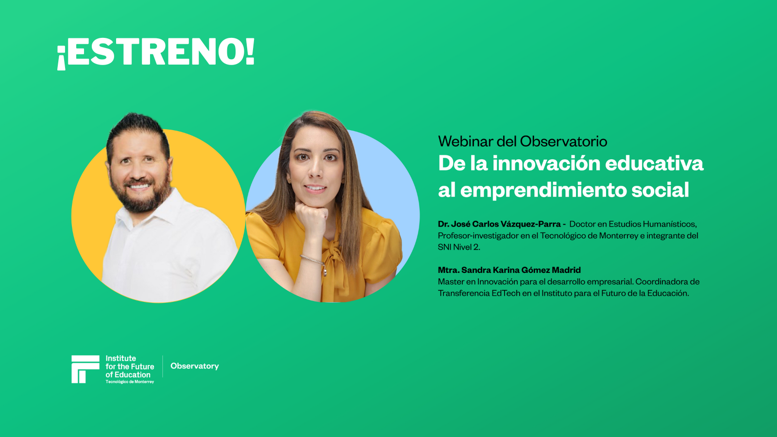 Webinar: De la innovación educativa al emprendimiento