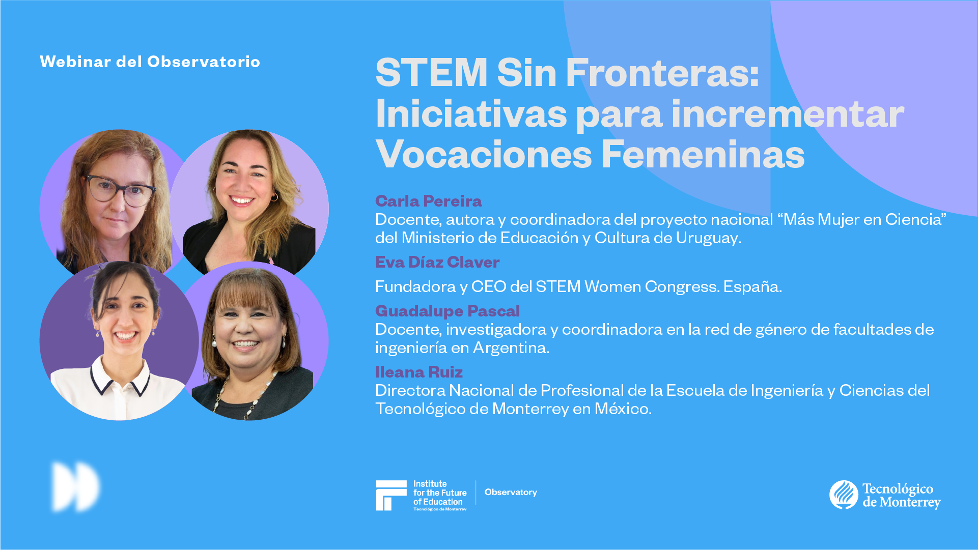 Webinar – STEM Sin Fronteras: Iniciativas para Incrementar Vocaciones Femeninas