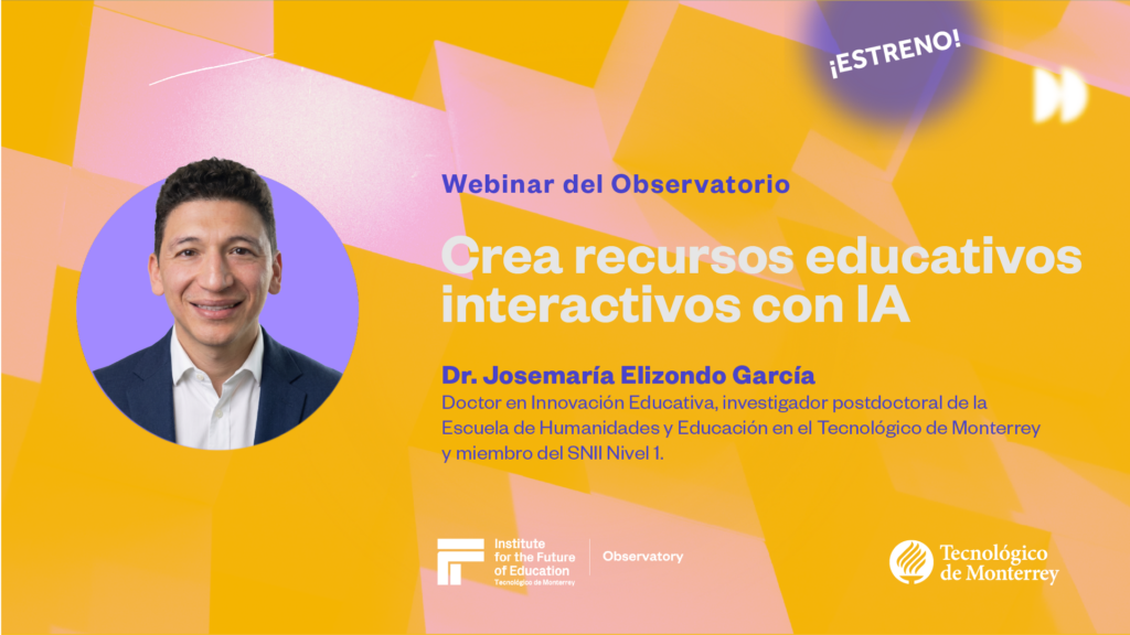 Webinar: Crea recursos educativos interactivos con IA
